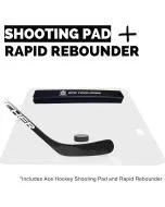 Hockey Shooting Pad with Puck Rebounde