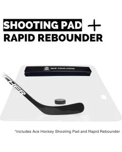 Hockey Shooting Pad with Puck Rebounde