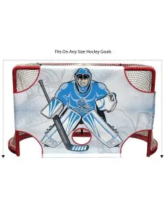 Portable Ice Hockey Goal with Target Zones