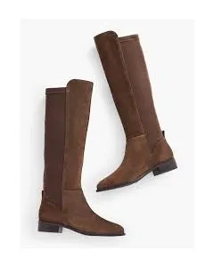 Suede Riding Boots