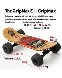 GripMax Enhanced Longboard